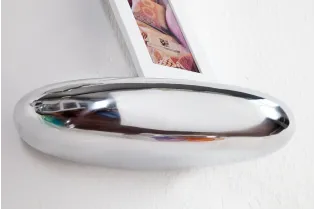 Étagère murale 5 pièces design LARME en aluminium argenté |adeniahome...