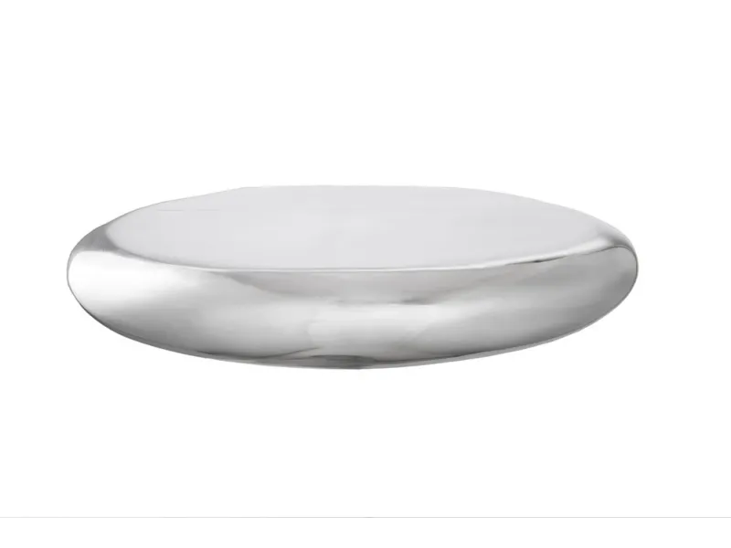 Étagère murale 5 pièces design LARME en aluminium argenté |adeniahome...