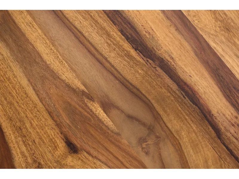 Bureau 120 cm design naturel avec pieds en métal chromé Secrétaire ...