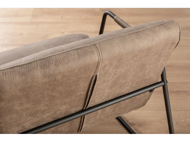 Fauteuil Butterfly en cuir marron Fauteuil |adeniahome.com