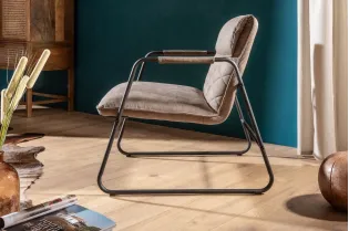 Fauteuil Butterfly en cuir marron Fauteuil |adeniahome.com 2