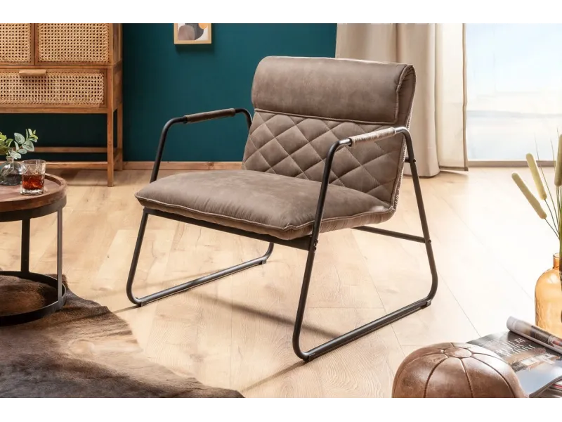 Fauteuil Butterfly en cuir marron Fauteuil |adeniahome.com