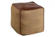 Pouf design BOULE de 50 cm coloris marron en coton tricoté Pouf |la...