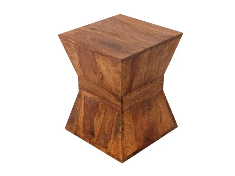 Table d'appoint en bois massif design pyramide Table d'appoint |la...