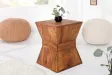 Table d'appoint en bois massif design pyramide Table d'appoint |la...