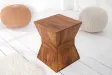 Table d'appoint en bois massif design pyramide Table d'appoint |la...