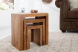 Table d'appoint gigogne en bois massif Table d'appoint |adeniahome.com