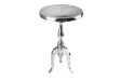 Table d'appoint ronde 55cm en aluminium argenté Table d'appoint |l...