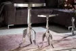 Table d'appoint ronde 55cm en aluminium argenté Table d'appoint |l...