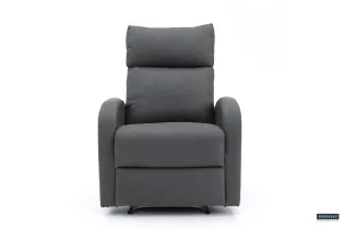 Fauteuil relax moderne de coloris Noir en simili cuir Fauteuil rela... 2