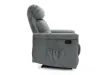Fauteuil relax moderne revêtu en simili cuir coloris gris Fauteuil ...