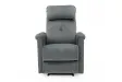 Fauteuil relax moderne revêtu en simili cuir coloris gris Fauteuil ...