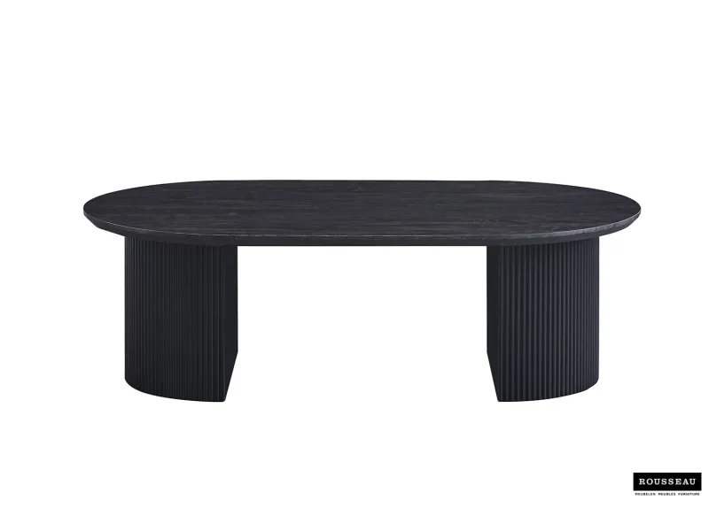 Table basse contemporaine |Table basse avec 6 poufs encastrable, ve...