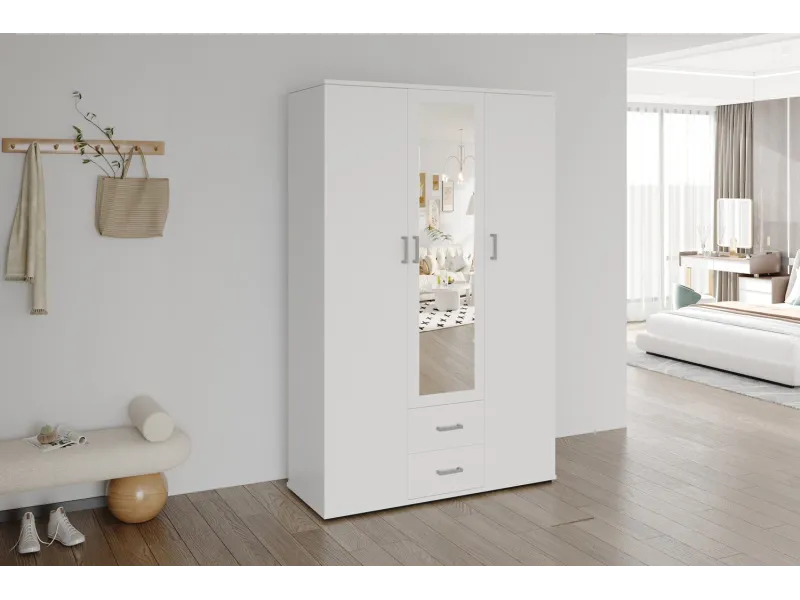 Armoire murale moderne 1 porte teinté blanc Meubles haut |adeniahome.com