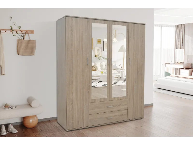 Meuble bas de cuisine à 2 portes ouvrantes coloris sonoma Meubles b...