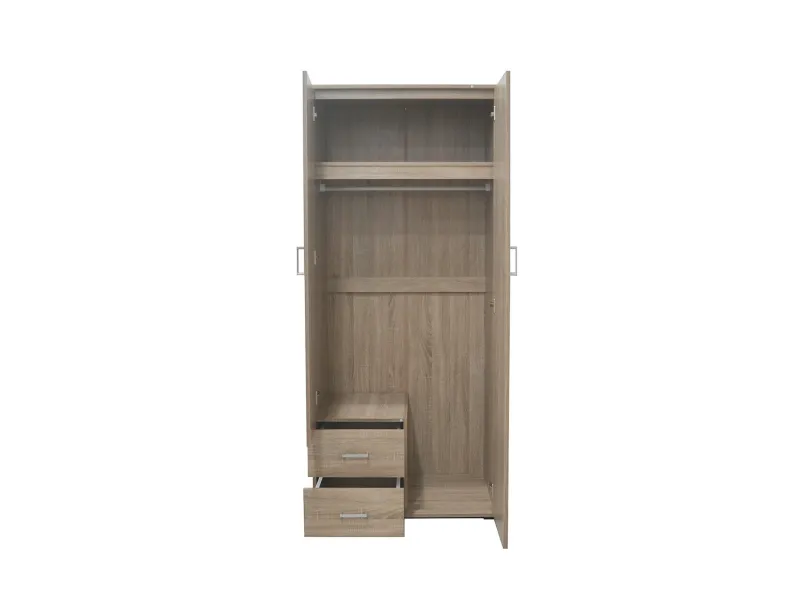 Armoire moderne 1 porte 200x50 cm teinté sonoma Meubles haut |adeniahome...