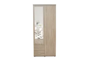 Armoire moderne 1 porte 200x50 cm teinté sonoma Meubles haut |adeniahome... 2