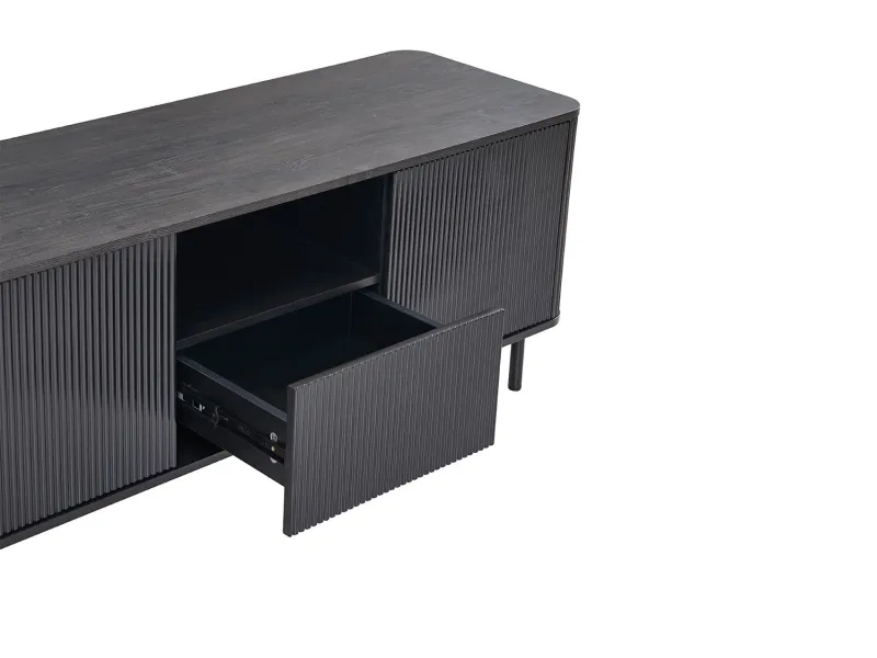 Meuble TV contemporain |Meuble TV moderne avec rangement en chêne |...