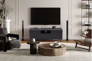 Meuble TV contemporain |Meuble TV moderne avec rangement en chêne |...