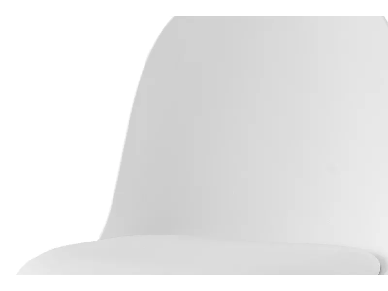 Chaise design en simili cuir blanc Chaises de salle à manger |adeniahome...