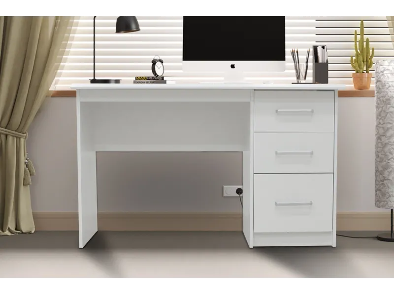 Bureau 1 tiroir et 1 porte coloris crème Bureaux enfant et junior |...