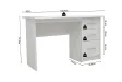 Bureau 1 tiroir et 1 porte coloris crème Bureaux enfant et junior |...