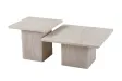 "Set de 2 Tables Basses Bobby – Élégance Travertin ✨ | Design & Qualité"