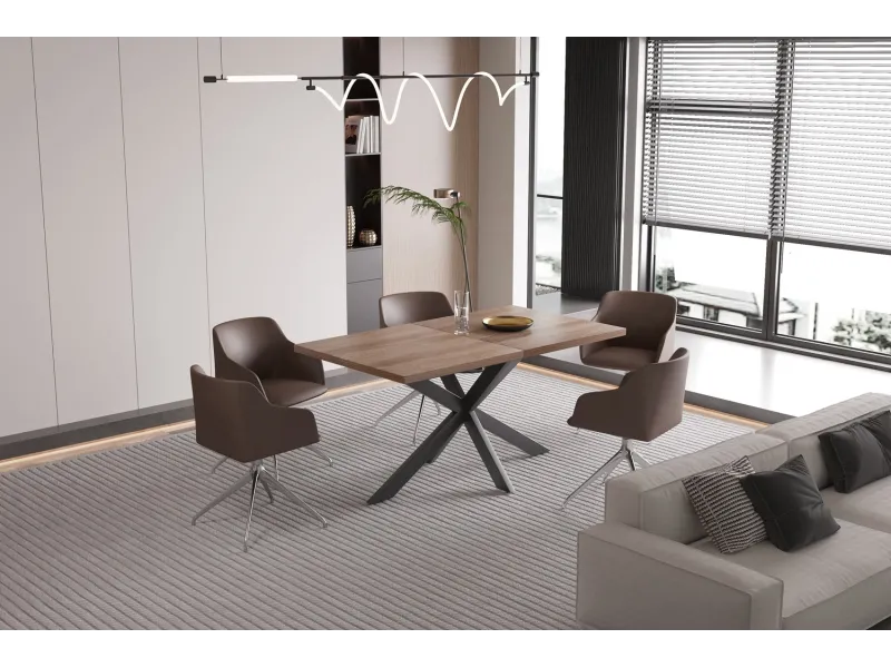 Commode à 2 portes ouvrantes et 4 tiroirs coloris sonoma Commodes e...