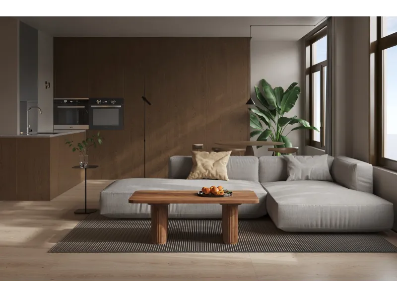 Commode à une porte ouvrante et 4 tiroirs coloris sonoma Commodes e...