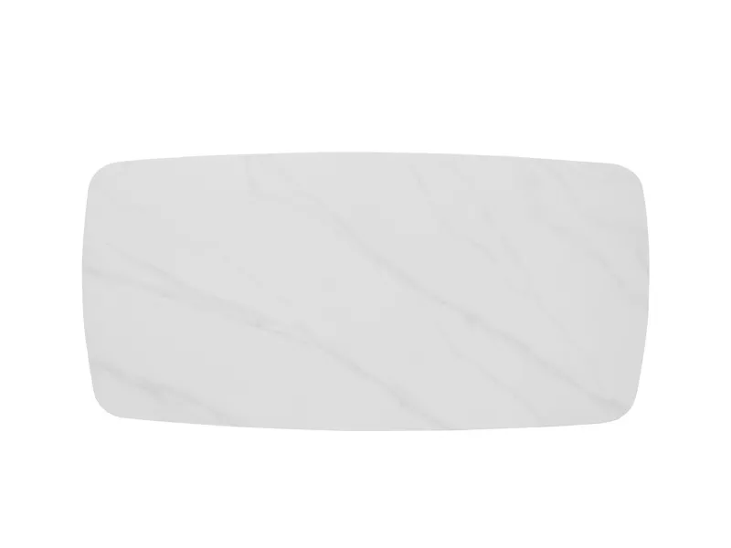 Table Ovale 'Apollo' 180 cm Style Danois en Pierre Blanche