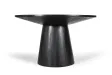 Table Ronde 'Tommy' 130 cm en Bois de Manguier Coloris Noir