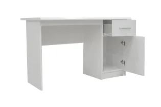 Bureau 1 tiroir et 1 porte coloris crème Bureaux enfant et junior |... 2