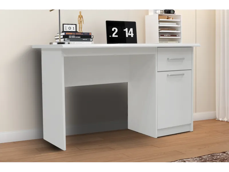 Bureau 1 tiroir et 1 porte coloris crème Bureaux enfant et junior |...