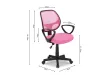 Chaise de bureau style roulant en tissu coloris noir Chaises & faut...