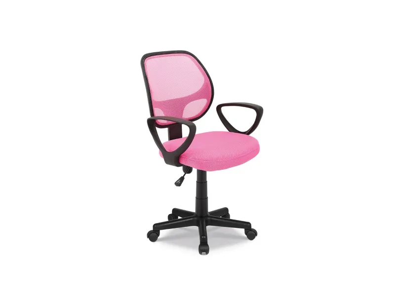 Chaise de bureau style roulant en tissu coloris noir Chaises & faut...