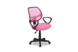 Chaise de bureau style roulant en tissu coloris noir Chaises & faut...