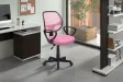 Chaise de bureau style roulant en tissu coloris noir Chaises & faut...