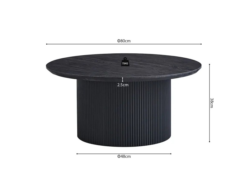 Table basse contemporaine |Table basse avec 6 poufs encastrable, ve...