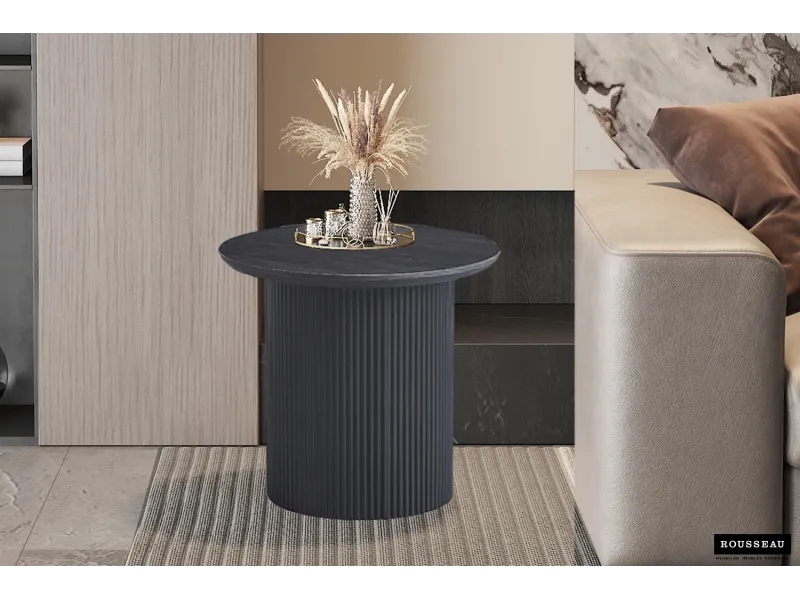 Table basse contemporaine |Table basse avec 6 poufs encastrable, ve...