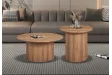 Table basse contemporaine |Table basse avec 6 poufs encastrable, ve...