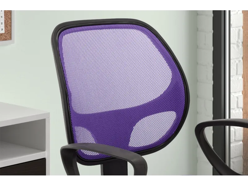 Chaise de bureau style roulant en tissu coloris noir Chaises & faut...