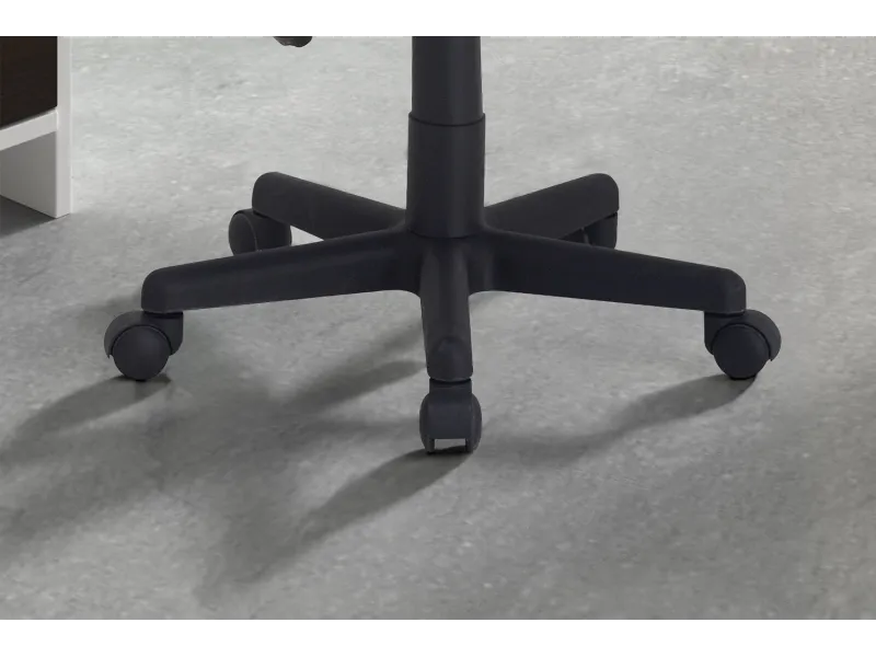 Chaise de bureau style roulant en tissu coloris noir Chaises & faut...