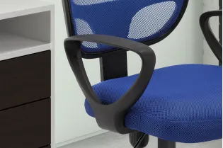 Chaise de bureau style roulant en tissu coloris noir Chaises & faut... 2