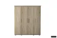 Armoire 'Mike' à 4 portes – Finition Sonoma
