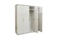 Armoire 'Mike' à 4 portes – Finition blanche