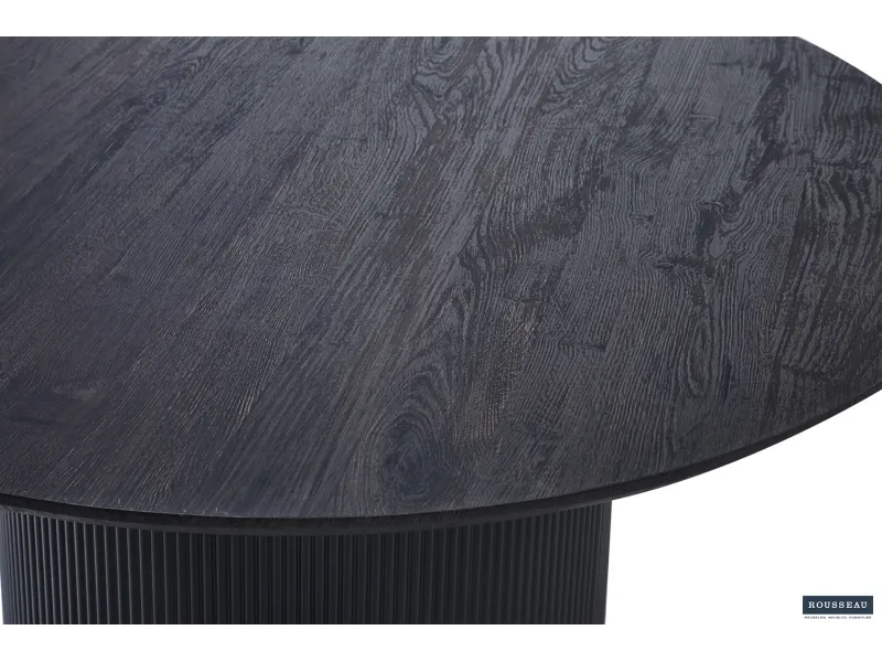 Table LAGOS 120 cm Ronde – Décor Brun Foncé