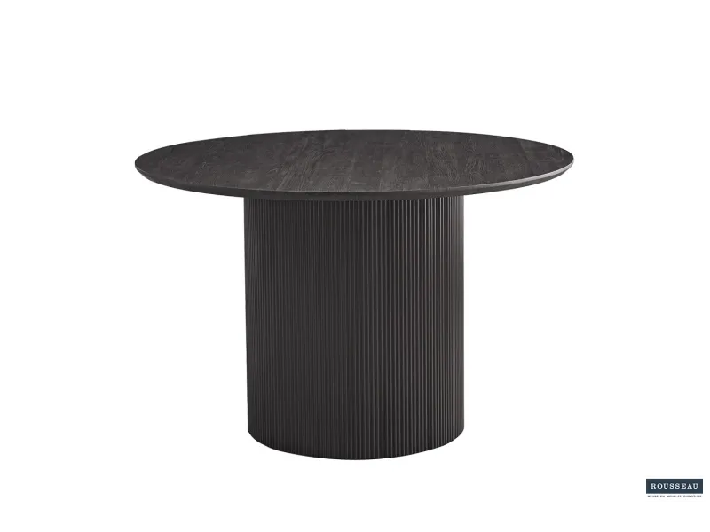 Table LAGOS 120 cm Ronde – Décor Brun Foncé