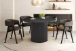 Table LAGOS 120 cm Ronde – Décor Brun Foncé