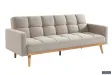 Canapé-Lit Style Scandinave - Confort et Élégance en Tissu Beige
