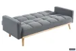Canapé convertible Style Scandinave - Confort et Élégance en Tissu Gris